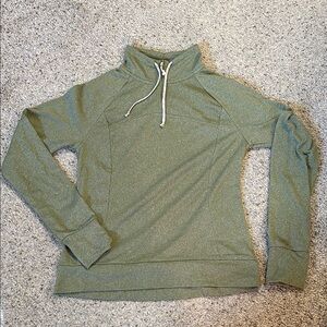 Olive Green Pullover Sweatshirt